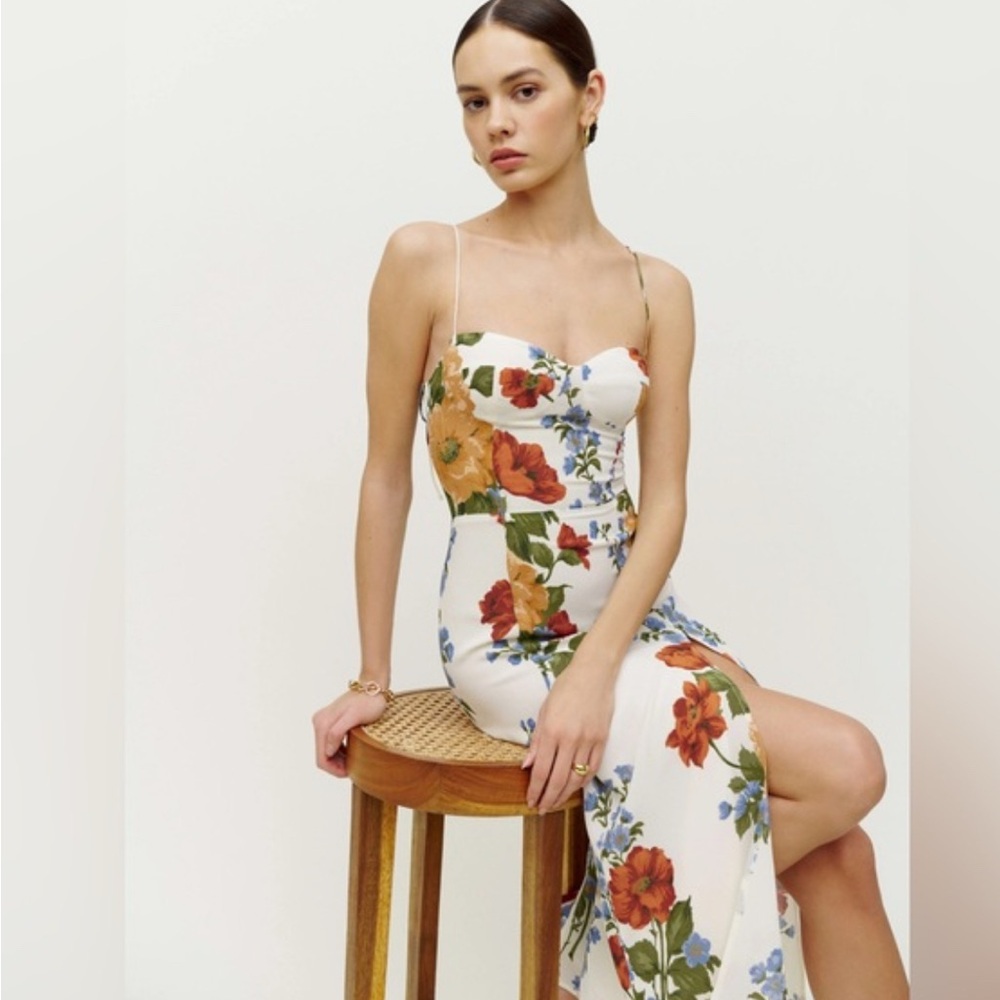 Reformation Kourtney size 8 floral dress ( with tags on)